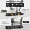imageTONOR UHF Wireless Microphones System with HeadsetLavalier Lapel Mics Bodypack Transmitter Receiver 215 Channels 200ft Range for Live Singing Karaoke Church Party DJ PA Speaker Mixer Recording4 bodypack mics