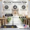 imageTONOR UHF Wireless Microphones System with HeadsetLavalier Lapel Mics Bodypack Transmitter Receiver 215 Channels 200ft Range for Live Singing Karaoke Church Party DJ PA Speaker Mixer Recording4 bodypack mics