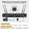 imageTONOR UHF Wireless Microphones System with HeadsetLavalier Lapel Mics Bodypack Transmitter Receiver 215 Channels 200ft Range for Live Singing Karaoke Church Party DJ PA Speaker Mixer Recording4 bodypack mics