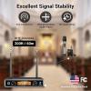 imageTONOR UHF Wireless Microphones System with Metal Cordless HandheldHeadsetLavalier Lapel Mics Bodypack Transmitter Receiver 215 Channels 200ft Range for Singing Karaoke Church Party DJ PA Speaker