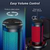 imageTONOR USB Gaming Microphone for PC Cardioid Condenser Mic with Adjustable RGB Modes ampamp Brightness Quick Mute Gain Control for Streaming Podcasting Recording PS45 Desktop Mic TC310Black