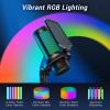 imageTONOR USB Gaming Microphone for PC Cardioid Condenser Mic with Adjustable RGB Modes ampamp Brightness Quick Mute Gain Control for Streaming Podcasting Recording PS45 Desktop Mic TC310Black