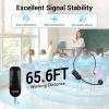 imageTONOR Wireless Headset Microphone UHF Microphone Headset System Head Handheld Mic 2 in 1 Ear Mic with 20 Channels 65ft Range for Fitness Teaching Tour Guide Voice Amplifier Speaker Pa