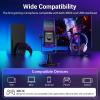 imageTONOR Wireless Microphone Compatible with Xbox Cordless RGB Gaming Mic with 15H Battery Life Low Noise Monitoring Gain Control One Tap Mute Fast Charging Compatible with Capture Card TCX3 Flow
