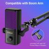 imageTONOR Wireless Microphone Compatible with Xbox Cordless RGB Gaming Mic with 15H Battery Life Low Noise Monitoring Gain Control One Tap Mute Fast Charging Compatible with Capture Card TCX3 Flow