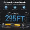 imageTONOR Wireless Microphone System 12Channel UHF Cordless Mic 8 Handheld Metal Dyanmic Mic with Receiver 295ft Range 8x12 UHF Frequencies Mic Mute Ideal for Church Singing Karaoke Rehearse TW880Silver