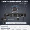 imageTONOR Wireless Microphone System 12Channel UHF Cordless Mic 8 Handheld Metal Dyanmic Mic with Receiver 295ft Range 8x12 UHF Frequencies Mic Mute Ideal for Church Singing Karaoke Rehearse TW880Silver