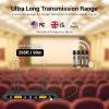 imageTONOR Wireless Microphone System 12Channel UHF Cordless Mic 8 Handheld Metal Dyanmic Mic with Receiver 295ft Range 8x12 UHF Frequencies Mic Mute Ideal for Church Singing Karaoke Rehearse TW880Silver