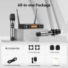 imageTONOR Wireless Microphone System 12Channel UHF Cordless Mic 8 Handheld Metal Dyanmic Mic with Receiver 295ft Range 8x12 UHF Frequencies Mic Mute Ideal for Church Singing Karaoke Rehearse TW880Silver
