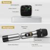 imageTONOR Wireless Microphones UHF Dual Cordless Metal Dynamic Mic System with Rechargeable Receiver for Karaoke Singing Wedding DJ Party Speech Church Class Use 200ft TW630 SilverSilver