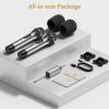 imageTONOR Wireless Microphones UHF Dual Cordless Metal Dynamic Mic System with Rechargeable Receiver for Karaoke Singing Wedding DJ Party Speech Church Class Use 200ft TW630 SilverSilver