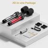 imageTONOR Wireless Microphones UHF Dual Cordless Metal Dynamic Mic System with Rechargeable Receiver for Karaoke Singing Wedding DJ Party Speech Church Class Use 200ft TW630 SilverSilverRed