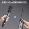 imageTONOR Wireless Microphones UHF Rechargeable Cordless Karaoke Mics 2x20 Channel Dynamic Microfonos Inalambricos Professional for Singing Church Wedding with Adjustable Volume Quick Mute 262ft TW520
