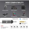 imageTONOR Wireless Microphones UHF Rechargeable Cordless Karaoke Mics 2x20 Channel Dynamic Microfonos Inalambricos Professional for Singing Church Wedding with Adjustable Volume Quick Mute 262ft TW520