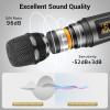 imageTONOR Wireless Microphones with TrebleBassEcho Dual Dynamic Handheld Singing Mic with Receiver for Wedding Karaoke Machine PA System Speaker Amp Mixer 30 UHF Adjustable Frequencies 200ft TW525