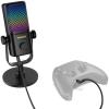 imageTONOR Gaming Microphone Compatible with Xbox RGB Condenser Streaming Mic with 30H Battery Life Low Noise Monitoring Gain Control One Tap Mute Fast Charging Compatible with Capture Card TCX3Black