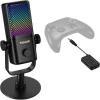 imageTONOR Wireless Microphone Compatible with Xbox Cordless RGB Gaming Mic with 15H Battery Life Low Noise Monitoring Gain Control One Tap Mute Fast Charging Compatible with Capture Card TCX3 Flow