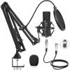 imageXLR Condenser Microphone TONOR Professional Cardioid Studio Mic Kit with T20 Boom Arm Shock Mount Pop Filter for Recording Podcasting Voice Over Streaming Home Studio YouTube TC20