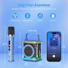 imageMini Karaoke Machine with 2 Wireless Microphones TONOR Portable Bluetooth Karaoke Speaker for Kids Adults with Microfono Mic and Colorful LED Lights Girls Boys Present Child Home Singing Party BeigeBlue