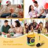 imageMini Karaoke Machine with 2 Wireless Microphones TONOR Portable Bluetooth Karaoke Speaker for Kids Adults with Microfono Mic and Colorful LED Lights Girls Boys Present Child Home Singing Party BeigeYellow