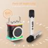 imageMini Karaoke Machine with 2 Wireless Microphones TONOR Portable Bluetooth Karaoke Speaker for Kids Adults with Microfono Mic and Colorful LED Lights Girls Boys Present Child Home Singing Party BeigeBeige