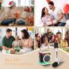 imageMini Karaoke Machine with 2 Wireless Microphones TONOR Portable Bluetooth Karaoke Speaker for Kids Adults with Microfono Mic and Colorful LED Lights Girls Boys Present Child Home Singing Party BeigeBeige