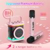 imageMini Karaoke Machine with 2 Wireless Microphones TONOR Portable Bluetooth Karaoke Speaker for Kids Adults with Microfono Mic and Colorful LED Lights Girls Boys Present Child Home Singing Party BeigePink