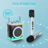 imageMini Karaoke Machine with 2 Wireless Microphones TONOR Portable Bluetooth Karaoke Speaker for Kids Adults with Microfono Mic and Colorful LED Lights Girls Boys Present Child Home Singing Party BeigeLight Blue