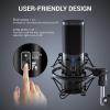 imageRGB Gaming Mic TONOR USB PC Microphone with Adjustable Boom Arm Quick Mute Button for Streaming Podcasting Recording Singing Condenser Cardioid Microfono Kit for PS45 Twitch Gamer YouTuber Q9SQ9