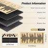 imageTONOR 4Pack Acoustic Wood Wall Panels 236  118  19 3D Selfadhesive Wall Panel Threelayer Soundproof Tiles for Echo Absorbtion Acoustical Barrier of Polyester Fiber wood Black WoodBurly Wood