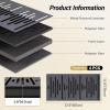 imageTONOR 4Pack Acoustic Wood Wall Panels 236  118  19 3D Selfadhesive Wall Panel Threelayer Soundproof Tiles for Echo Absorbtion Acoustical Barrier of Polyester Fiber wood Black WoodBlack Wood
