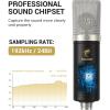 imageTONOR Condenser Microphone 192kHz24Bit USB Cardioid Computer Mic Kit with Upgraded Boom ArmSpider Shock Mount for Recording Streaming Gaming Podcasting Voice Over YouTube TC2030TC2030