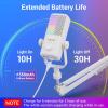 imageTONOR Gaming Mic Compatible with Xbox RGB Streaming Boom Mic with 30H Battery Life Low Noise Monitoring Gain Control One Tap Mute Fast Charging Compatible with Capture Card TCX3 WhiteWhite