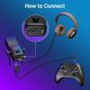 imageTONOR Gaming Mic Compatible with Xbox RGB Streaming Boom Mic with 30H Battery Life Low Noise Monitoring Gain Control One Tap Mute Fast Charging Compatible with Capture Card TCX3 WhiteBLack