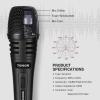 imageTONOR Professional Vocal Microphone for Singing Dynamic Handheld Wired Karaoke Mic Cardioid Studio Microfono with 45M XLR to 14quot Cable for SpeakersMixer MachineAmpSpeechKaraoke and OutdoorsK1