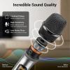 imageTONOR UHF Wireless Microphones System with Metal Cordless HandheldHeadsetLavalier Lapel Mics Bodypack Transmitter Receiver 410 Channels 295ft Range for Singing Karaoke Church Party DJ PA Speaker2 Handheld  2 Bodypack Mics