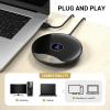 imageTONOR USB Conference Microphone 360 Omnidirectional PC Computer Condenser Mic with Mute Button for Online MeetingClass Zoom Call Skype Chatting Plug ampamp Play TM20