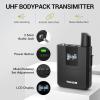 imageTONOR Wireless Microphone System 4  10Channel UHF Cordless Handheld Mic Set with HeadsetLavalier Lapel Mics Bodypack Transmitter Receiver 200ft Range for Karaoke Singing Church DJ PA Speaker8 Bodypack Mics
