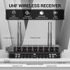 imageTONOR Wireless Microphone System 4  10Channel UHF Cordless Handheld Mic Set with HeadsetLavalier Lapel Mics Bodypack Transmitter Receiver 200ft Range for Karaoke Singing Church DJ PA Speaker8 Handheld Mics