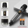 imageTONOR Wireless Microphone System 4  10Channel UHF Cordless Handheld Mic Set with HeadsetLavalier Lapel Mics Bodypack Transmitter Receiver 200ft Range for Karaoke Singing Church DJ PA Speaker4 Handheld Mics Grey