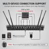 imageTONOR Wireless Microphone System 4  10Channel UHF Cordless Handheld Mic Set with HeadsetLavalier Lapel Mics Bodypack Transmitter Receiver 200ft Range for Karaoke Singing Church DJ PA Speaker8 Handheld Mics