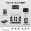 imageTONOR Wireless Microphone System 4  10Channel UHF Cordless Handheld Mic Set with HeadsetLavalier Lapel Mics Bodypack Transmitter Receiver 200ft Range for Karaoke Singing Church DJ PA Speaker8 Bodypack Mics