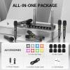imageTONOR Wireless Microphone System 4  10Channel UHF Cordless Handheld Mic Set with HeadsetLavalier Lapel Mics Bodypack Transmitter Receiver 200ft Range for Karaoke Singing Church DJ PA Speaker8 Handheld Mics