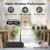 imageTONOR Wireless Microphone System 4  10Channel UHF Cordless Handheld Mic Set with HeadsetLavalier Lapel Mics Bodypack Transmitter Receiver 200ft Range for Karaoke Singing Church DJ PA Speaker4 Bodypack Mics