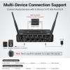 imageTONOR Wireless Microphone System 4  10Channel UHF Cordless Handheld Mic Set with HeadsetLavalier Lapel Mics Bodypack Transmitter Receiver 200ft Range for Karaoke Singing Church DJ PA Speaker4 Handheld Mics Grey