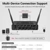imageTONOR Wireless Microphone System 4  10Channel UHF Cordless Handheld Mic Set with HeadsetLavalier Lapel Mics Bodypack Transmitter Receiver 200ft Range for Karaoke Singing Church DJ PA Speaker2 Handheld 2 Bodypack Mics