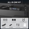 imageTONOR Wireless Microphone System Auto Scan ampamp Pair Professional Rechargeable Wireless Mic 2x100 UHF Metal Cordless Dynamic Mic Set for Karaoke Church Singing Wedding Meeting DJ 328ft TW750