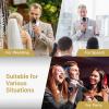 imageTONOR Wireless Microphone Systems Dual UHF Cordless Karaoke Microphone Set Handheld Dynamic Microfono for Singing with Receiver for Home Karaoke Party Church DJ Wedding Speech 200ft TW350 Grey