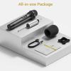 imageTONOR Wireless Microphone UHF Metal Cordless Handheld Mic System with Rechargeable Receiver for Karaoke Singing Party Wedding DJ Speech 200ft TW620 SilverBlack