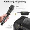 imageTONOR Wireless Microphone with TrebleBassEcho Dynamic Handheld Singing Mic with Receiver for Stage Wedding Karaoke Machine PA System Speaker Amp Mixer 30 UHF Adjustable Frequencies 200ft TW515